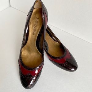 Circa Joan David Pumps Bronze Red Vintage